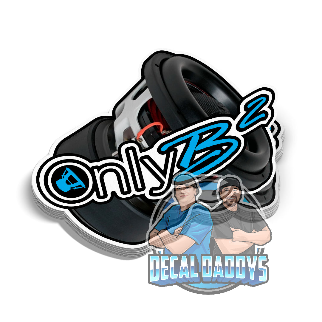 Only B2 Audio Rampage Subwoofer Sticker