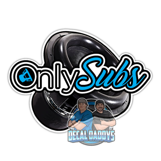 Only Subs Font Zv6 Subwoofer Sticker